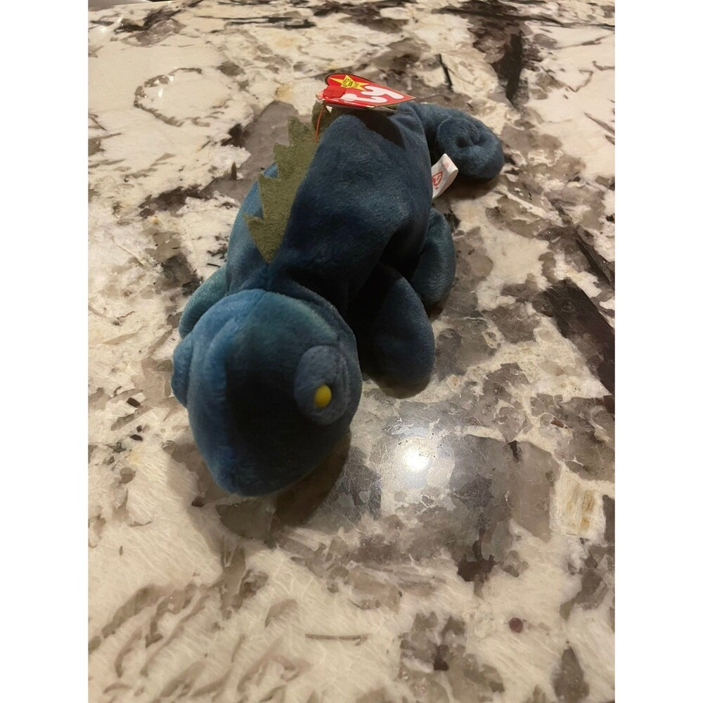NEW Ty Beanie Baby Iggy The Blue Iguana Plush -  (1997)